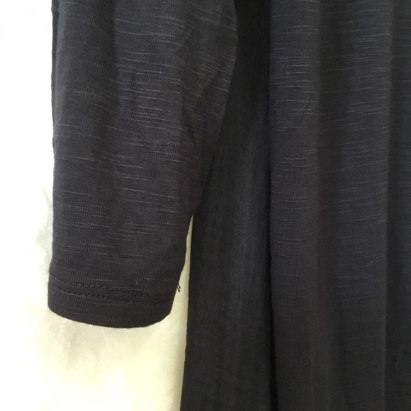 Dolan Left Coast Charcoal Gray Lucille Pleated Tie Neck Peasant Blouse - Picture 14 of 16